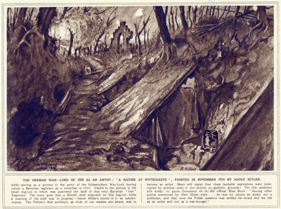 A Ravine at Wytschaete, November 1914, published in 
