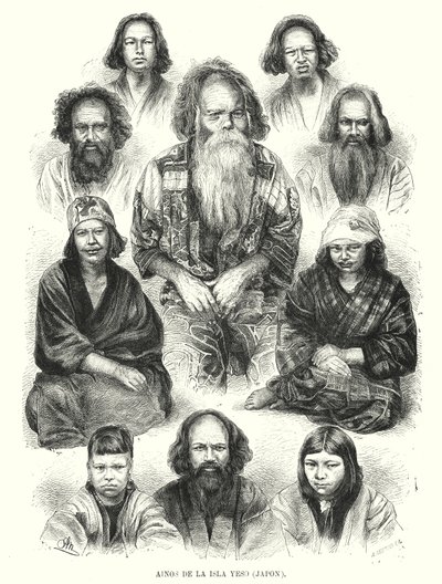 Ainu People of Northern Japan by Adolf Neumann