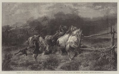 Horses Escaping from a Fire by Adolf Schreyer