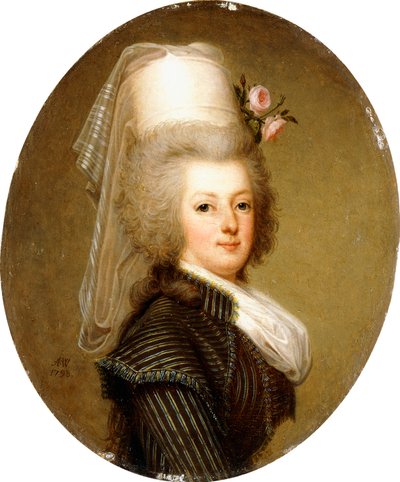 Portrait of Queen Marie Antoinette by Adolf Ulrich Wertmuller