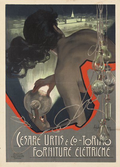 Advertising Poster for Cesare Urtis & Co., 1889 by Adolfo Hohenstein
