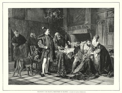 King Francis I of France Imprisoned in Milan After His Defeat at the Battle of Pavia by Adolph (after) Treidler