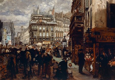 A week day in Paris by Adolph Menzel