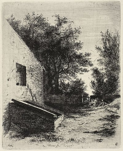 Plate Six, from Radierversuche by Adolph Menzel