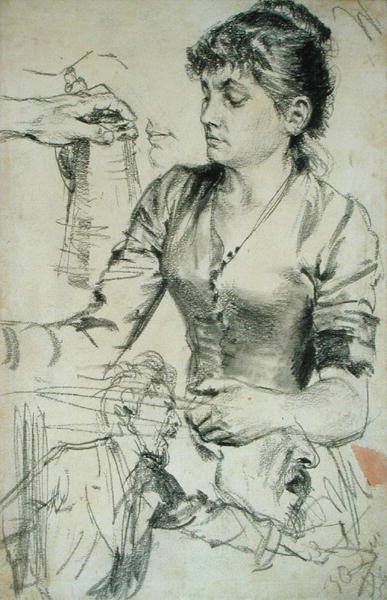 Study for Contribution by Adolph Menzel