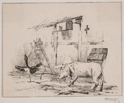 The Magpie and the Pig by Johan Adolph Kittendorff