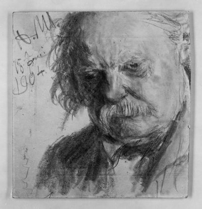 Old Man with Mustache by Adolph Menzel