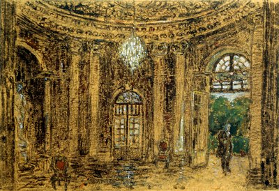 Concert in Sanssouci, Study, 1850s by Adolph Menzel