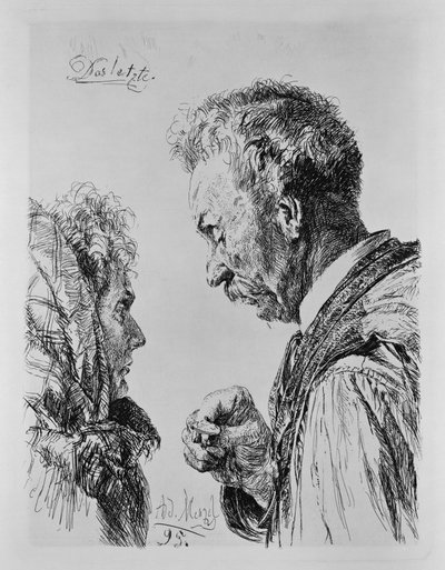 The Last. For the Association for Original Etching in Berlin. Issue 10 by Adolph Menzel