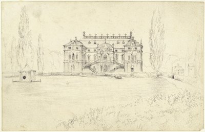 The Palace in the Great Garden in Dresden by Adolph Menzel