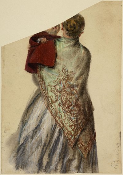 Woman with Child in Arms by Adolph Menzel