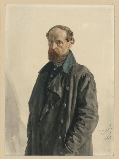 Major Leuthold, from the Guard Fusilier Regiment by Adolph Menzel