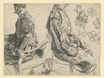 Model in Ceremonial Dress of Elector Johann Georg I of Saxony in Two Views, Historical Museum, Dresden by Adolph Menzel