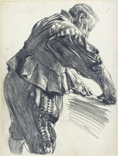Model in a Ceremonial Dress of Elector Johann Georg I of Saxony in the Historical Museum in Dresden by Adolph Menzel