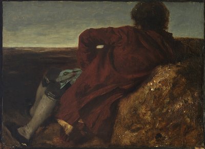 Resting Man by Adolph Menzel