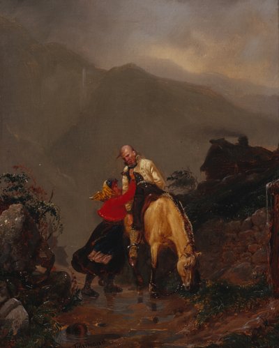 From the Church by Adolph Tidemand