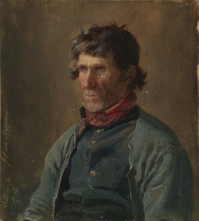 Joseph Steffens from Altenahr. Figure Study by Adolph Tidemand