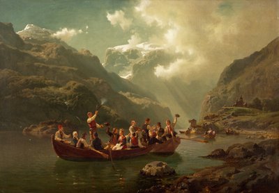 Wedding in Hardanger by Adolph Tidemand