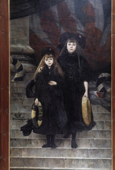 Alsace and Lorraine, painting by A.A. Lesrel by Adolphe Alexandre Lesrel