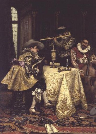The Musicians by Adolphe Alexandre Lesrel