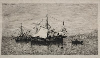 Boats of Cabotage (Coasts of Italy) by Adolphe Appian