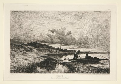 An Evening, Banks of the Rhone at Rix by Adolphe Appian
