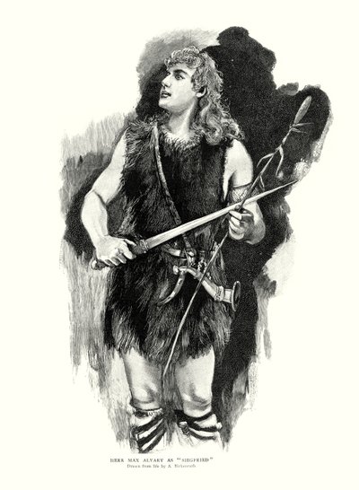 German Tenor Max Alvary as Siegfried in Richard Wagner