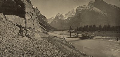 Alpine Landscape by Adolphe Braun