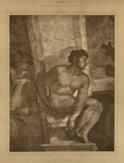 Rome - Vatican Palace, Sistine Chapel, Michelangelo by Adolphe Braun