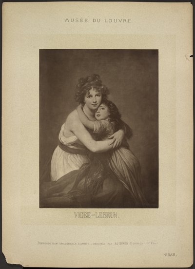 The Artist and her Daughter, Musée du Louvre by Adolphe Braun