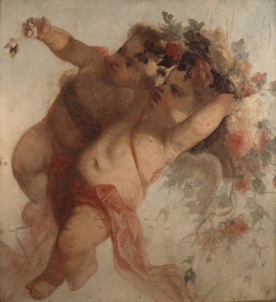 Love Musician (detail) by Adolphe Joseph Thomas Monticelli