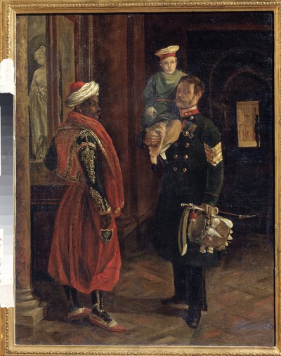 A Scene at the Court by Adolphe Ladurner