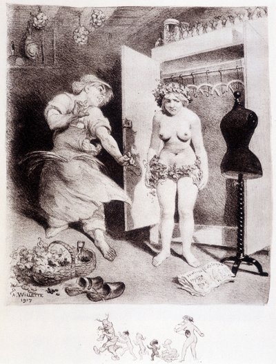 Avarice by Adolphe Leon Willette