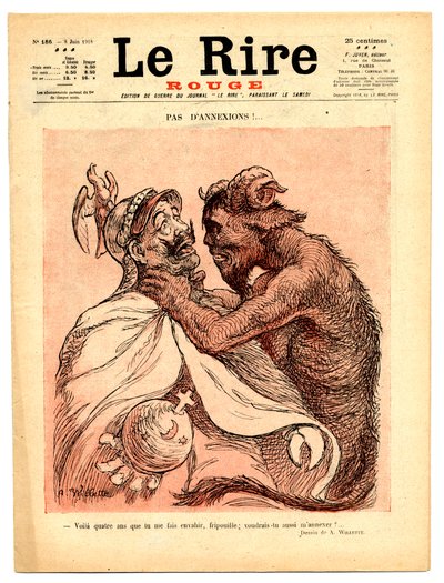 Cover of The Red Laughter, Satirical in Colors by Adolphe Leon Willette