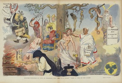 Illustration for Le Rire by Adolphe Leon Willette
