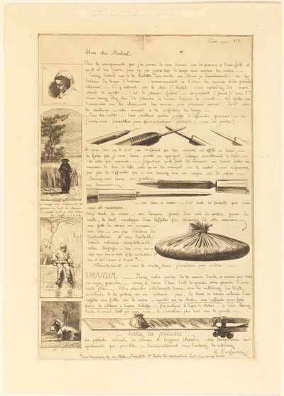 Letter on the Elements of Etching, Page 1 by Adolphe Martial Potemont