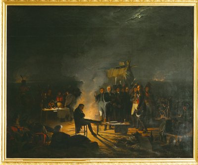 Napoleon in His Bivouac at the Battlefield of Wagram by Adolphe Roehn