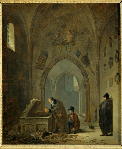 Vivant Denon in Spain, Returning the Remains of the Cid and Chimène to Their Tombs by Adolphe Roehn