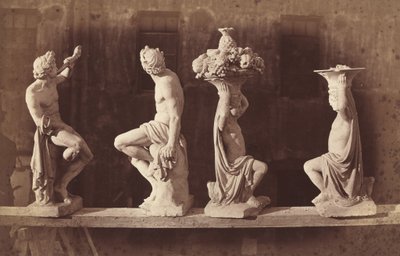 Four Statues, c. 1868 by Adolphe Terris
