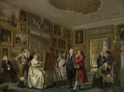 The Art Gallery of Jan Gildemeester Jansz, 1794-5 by Adriaan de Lelie