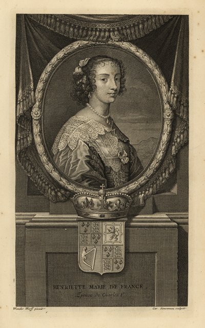Henrietta Maria of France, Wife of King Charles I of England by Adriaan van der (after) Werff