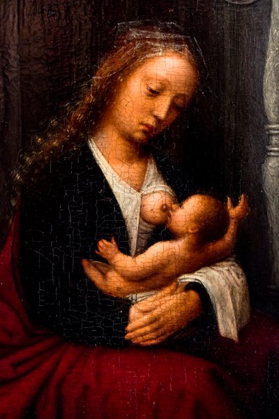 Madonna and Child (detail) by Adriaen (circle of) Isenbrandt