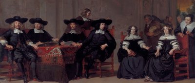 Governors and Governesses of the Oudemannen- en Vrouwengasthuis by Adriaen Backer