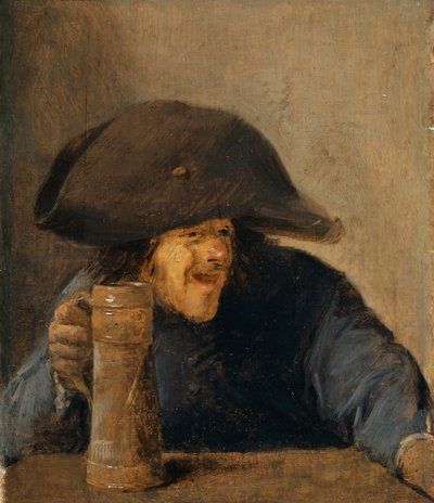 Peasant with Bicorne and Tankard, c.1630 by Adriaen Brouwer