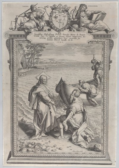 Christ Calling Saint Andrew and Saint Peter by Adriaen Collaert