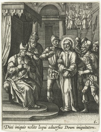Christ Before Caiaphas by Adriaen Collaert