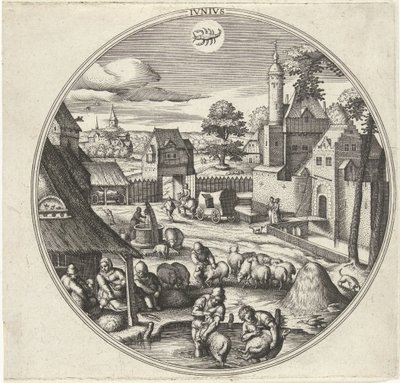 June (The Twelve Months series) by Adriaen Collaert