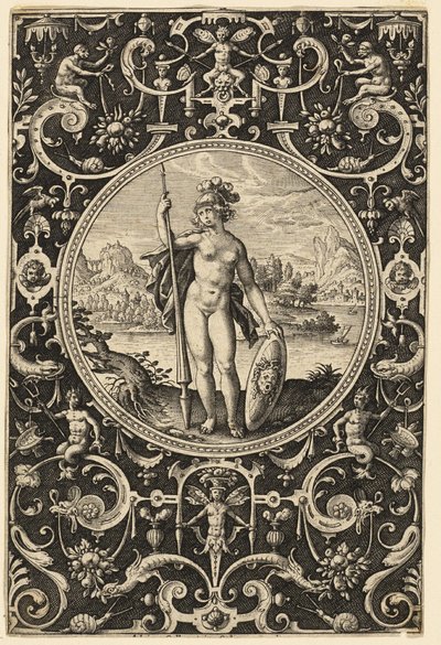 Minerva by Adriaen Collaert