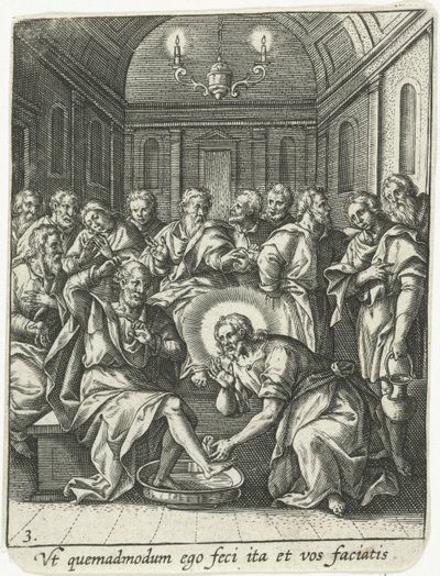 Washing of the Feet by Adriaen Collaert