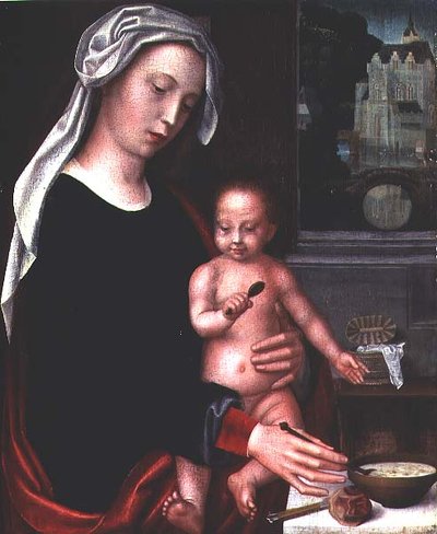 Madonna and Child by Adriaen Isenbrandt or Isenbrant